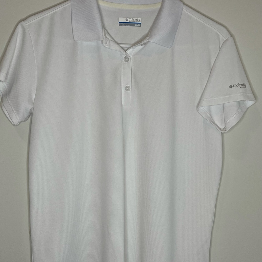 Women’s Columbia PFG XL polo shirt - white